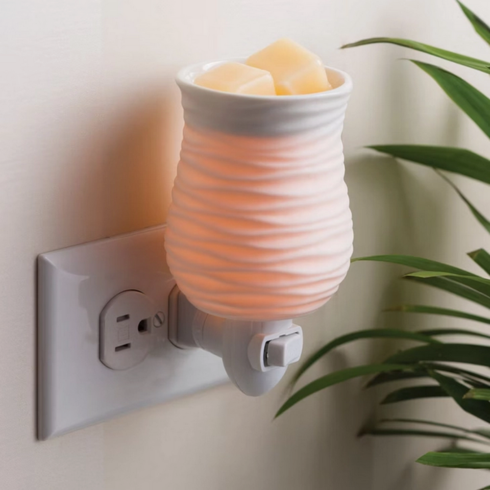 CANDLE WARMERS® - Lampe électrique HARMONY blanche pour cire de soja