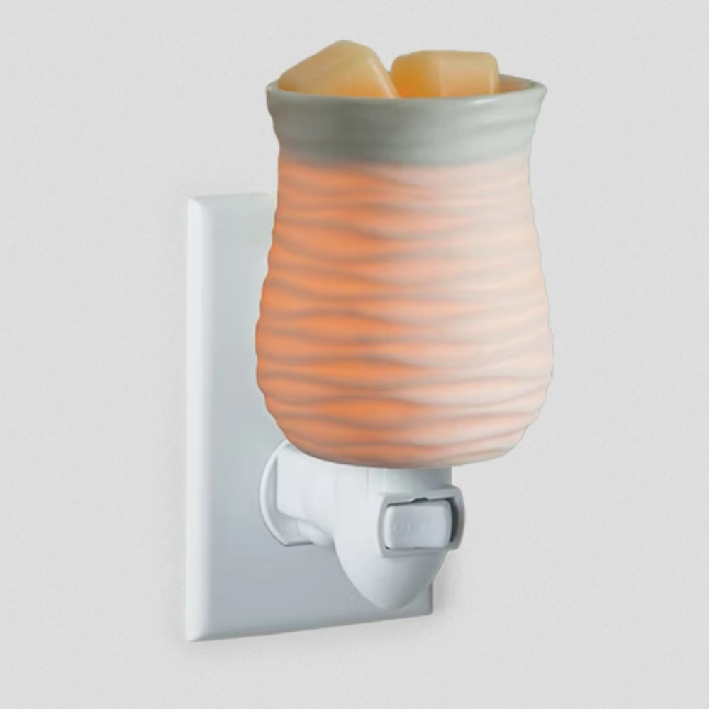 CANDLE WARMERS® - Lampe électrique HARMONY blanche pour cire de soja