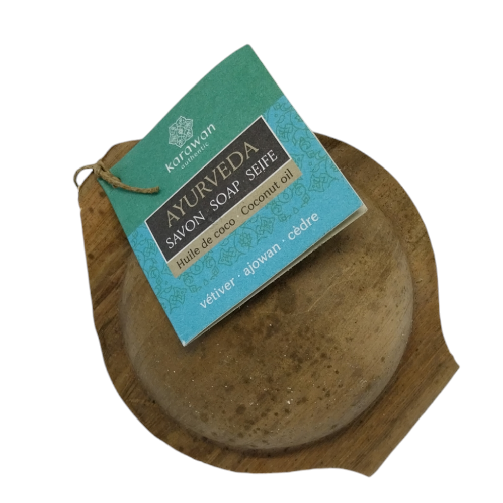 SAVON SOLIDE AYURVEDIQUE - VETIVER - 100g