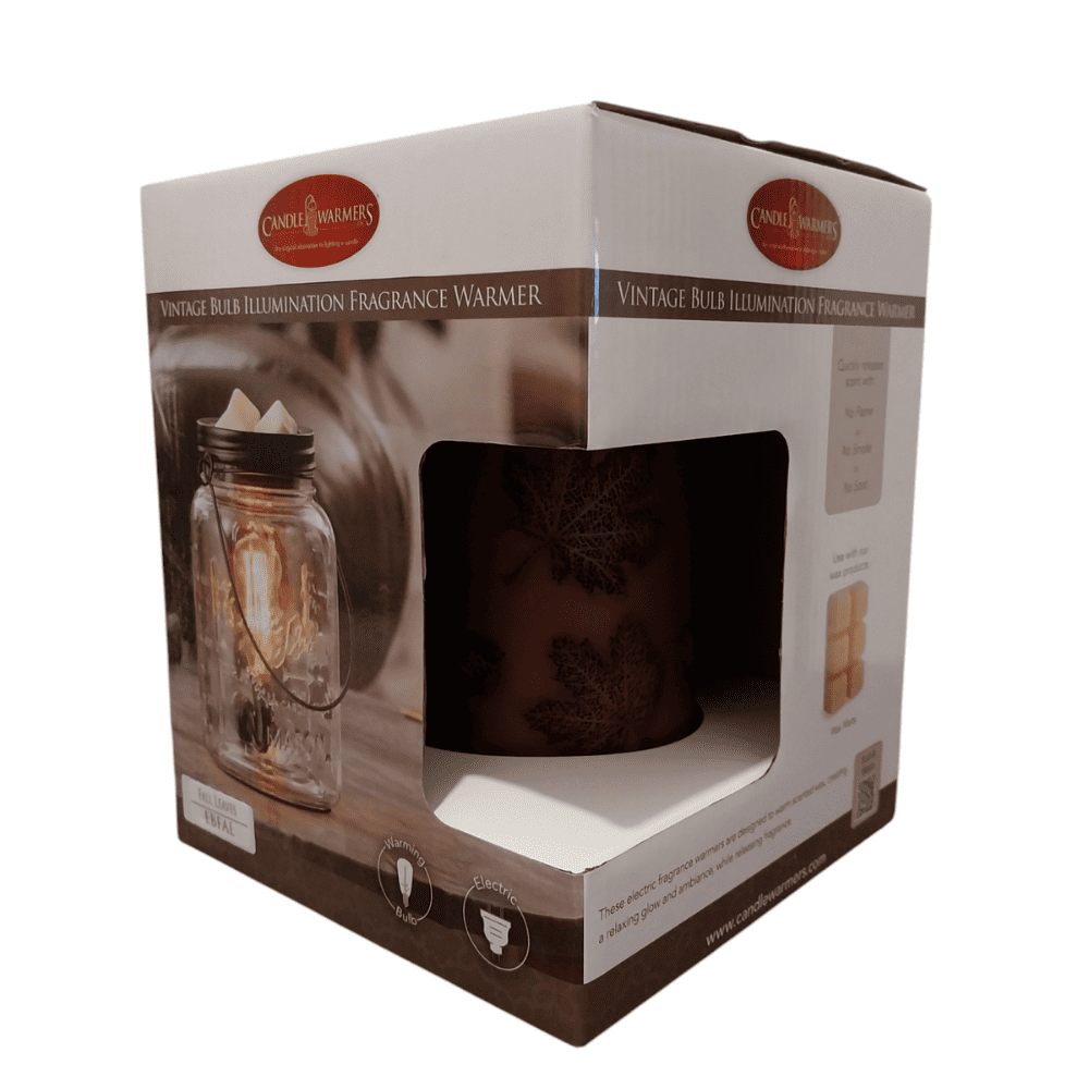 Lampe chauffe-cire parfumée électrique FALL LEAVES Edison - CANDLE WARMERS® Déco et Senteur du Monde