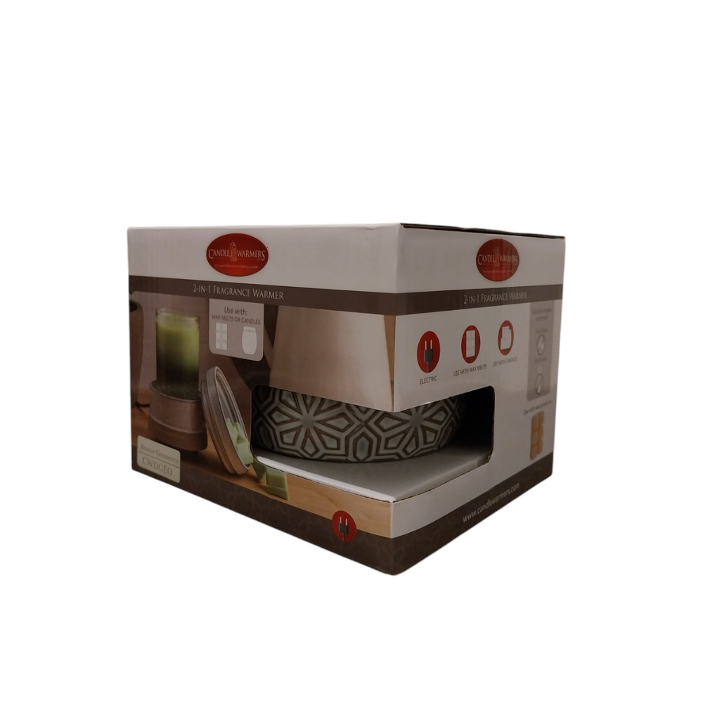 Lampe à parfum électrique 2 en 1 BRONZE GÉOMÉTRIQUE – Candle Warmers®