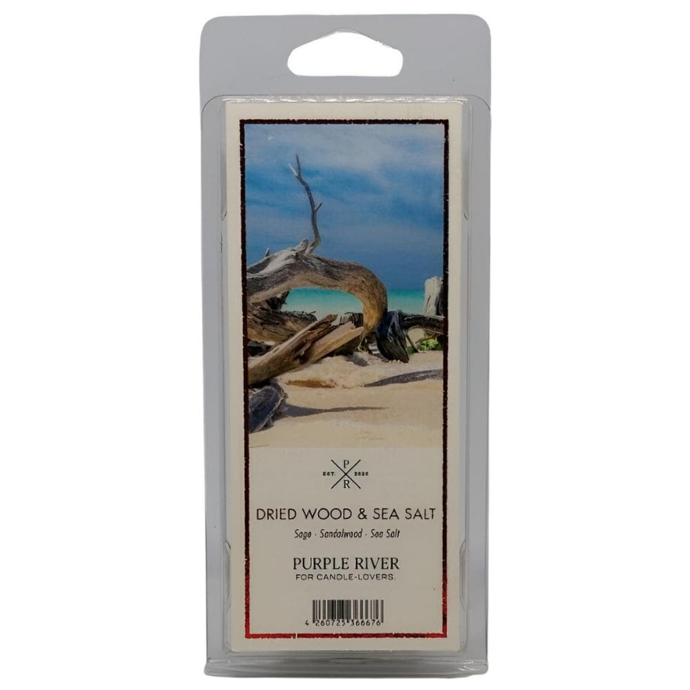 Cire parfumée de soja - Dried Wood Sea Salt Purple River 50 g