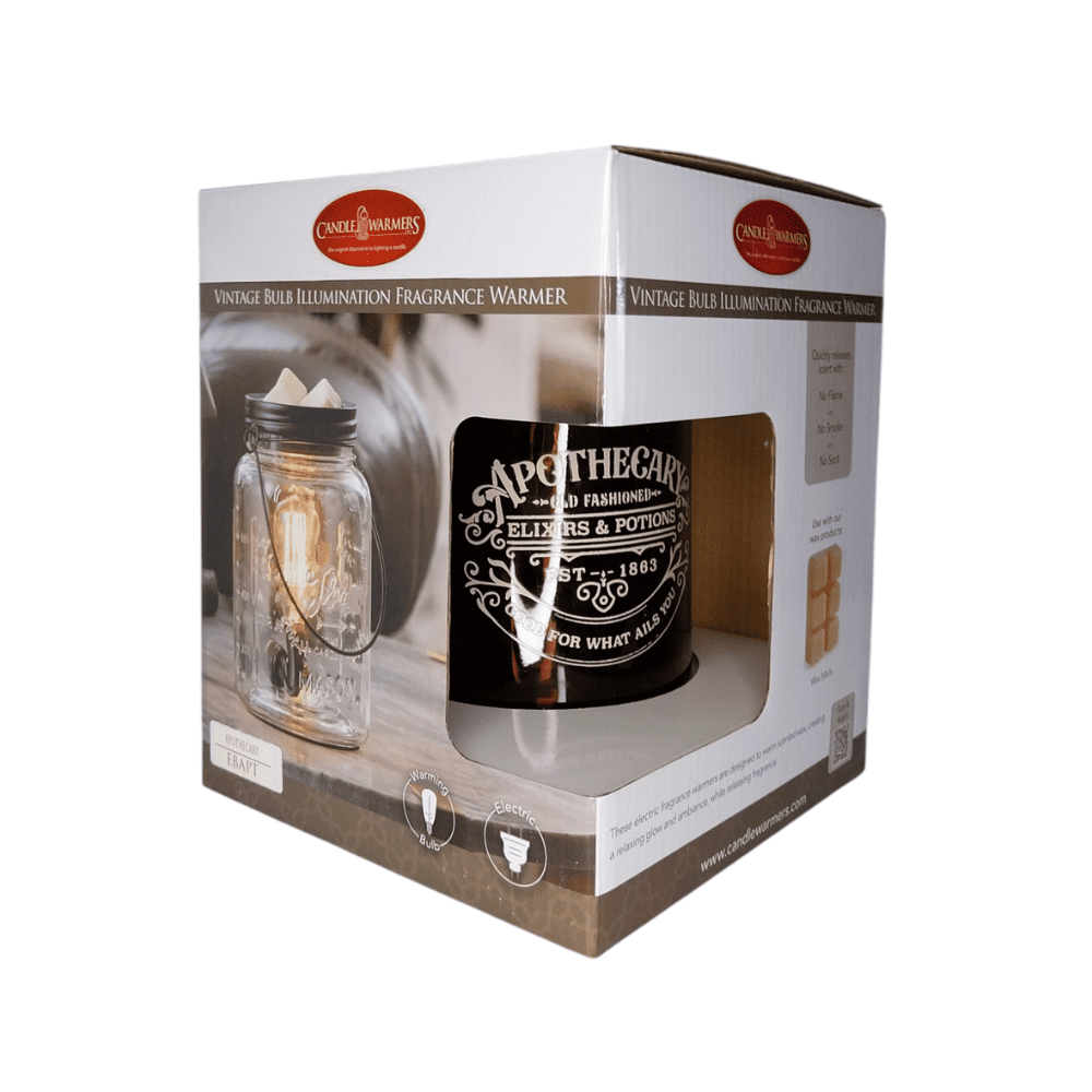 Lampe chauffe-cire parfumée électrique APOTHECARY JAR Edison - CANDLE WARMERS® Déco et Senteur du Monde