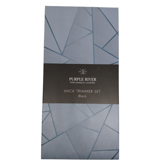 Accessoires pour bougies coffret cadeau ciseaux et extincteur de bougies - Noir