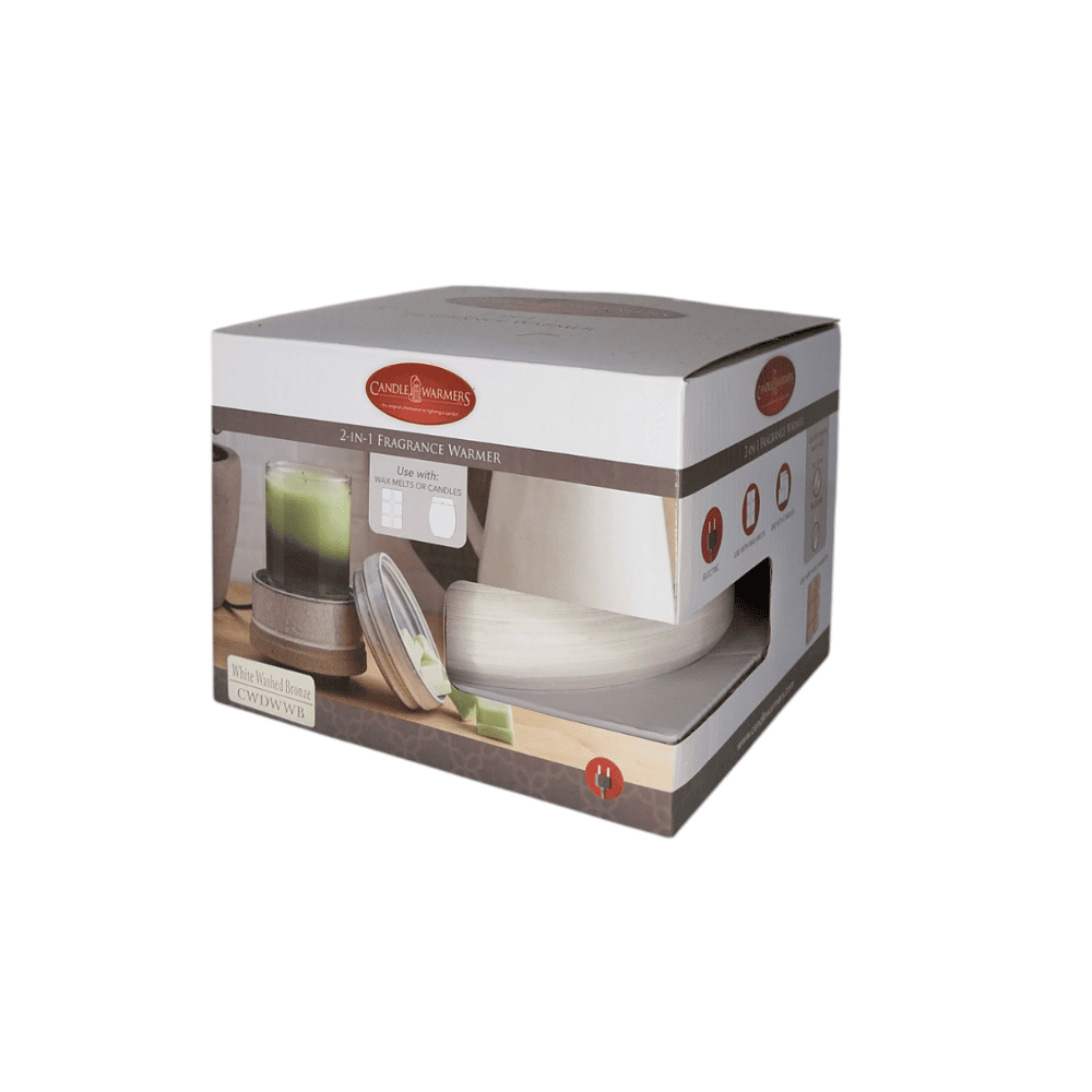 Lampe à parfum électrique 2 en 1 Bronze lavé à la chaux – Candle Warmers®