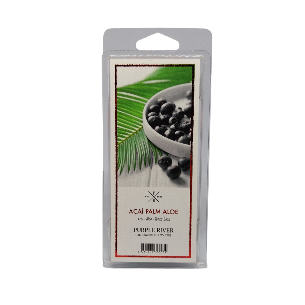 Cire parfumée de soja - Acai Palm Aloe Purple River 50 g