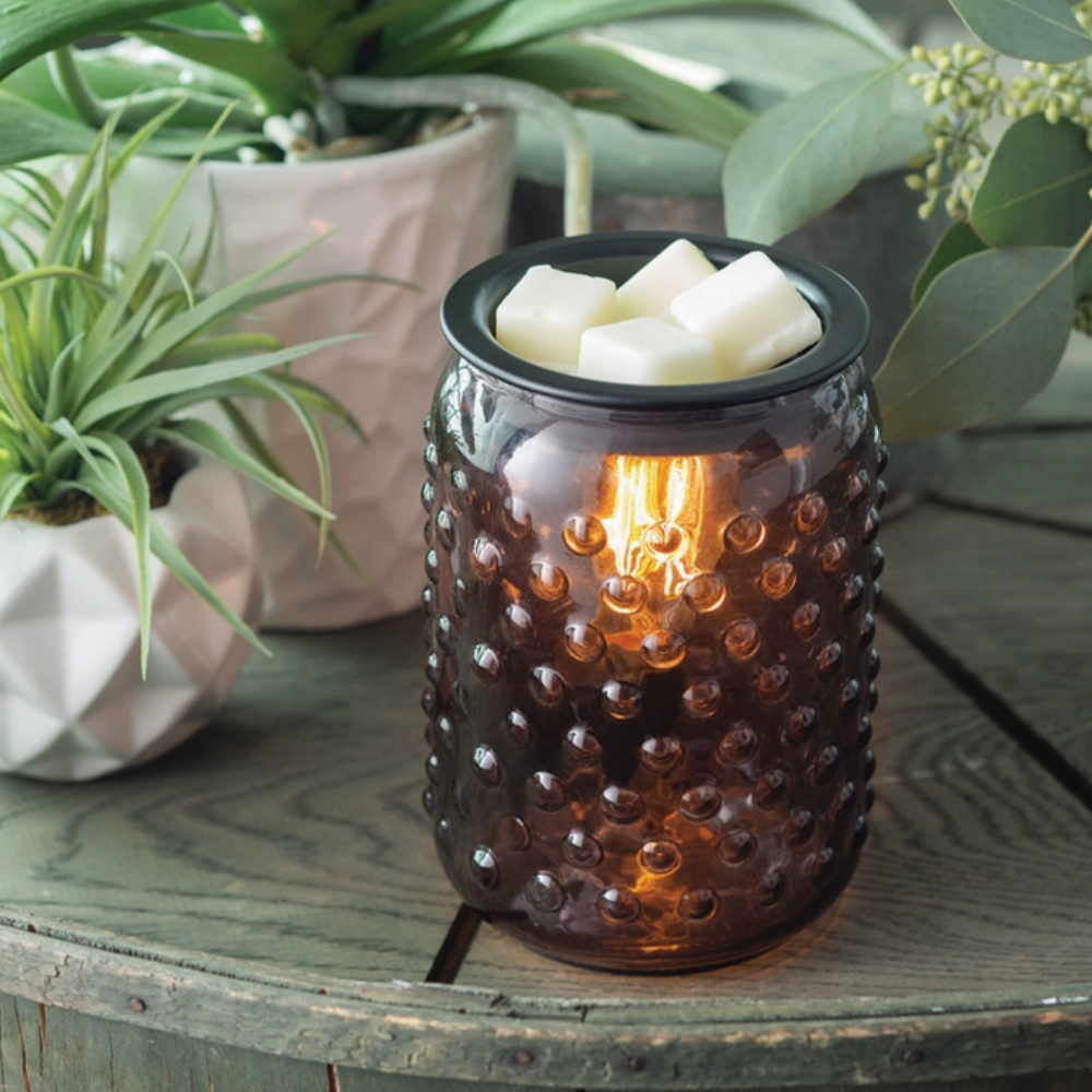 CANDLE WARMERS® - Lampe chauffe-cire parfumée électrique SMOKEY HOBNAIL Edison