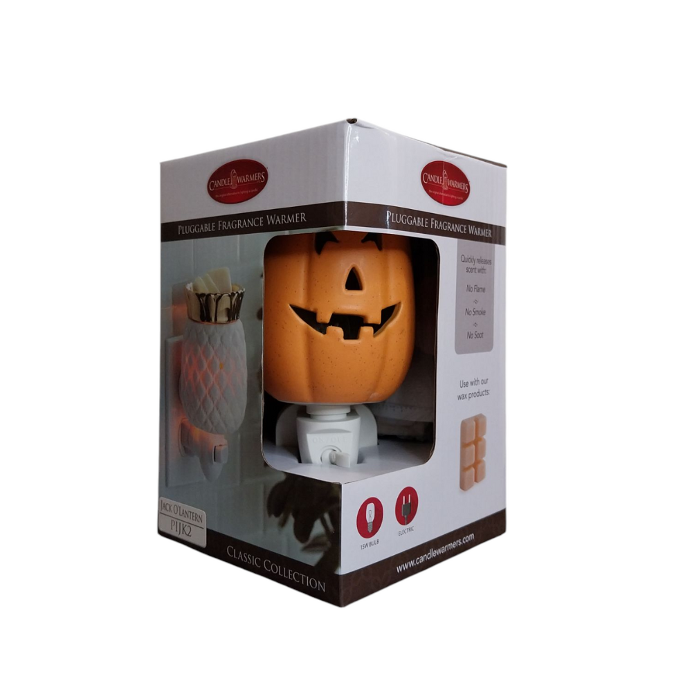 CANDLE WARMERS® - Lampe électrique JACK O`LANTERN orange pour cire de soja