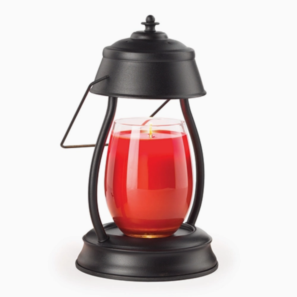 Lanterne électrique HURRICANE Métal noirs pour bougies parfumées CANDLE WARMERS®
