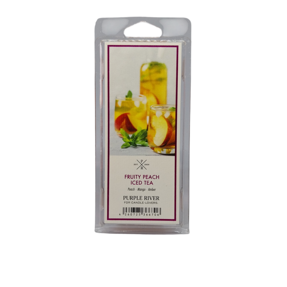 Cire parfumée de soja - Fruity Peach Iced Tea Purple River 50 g