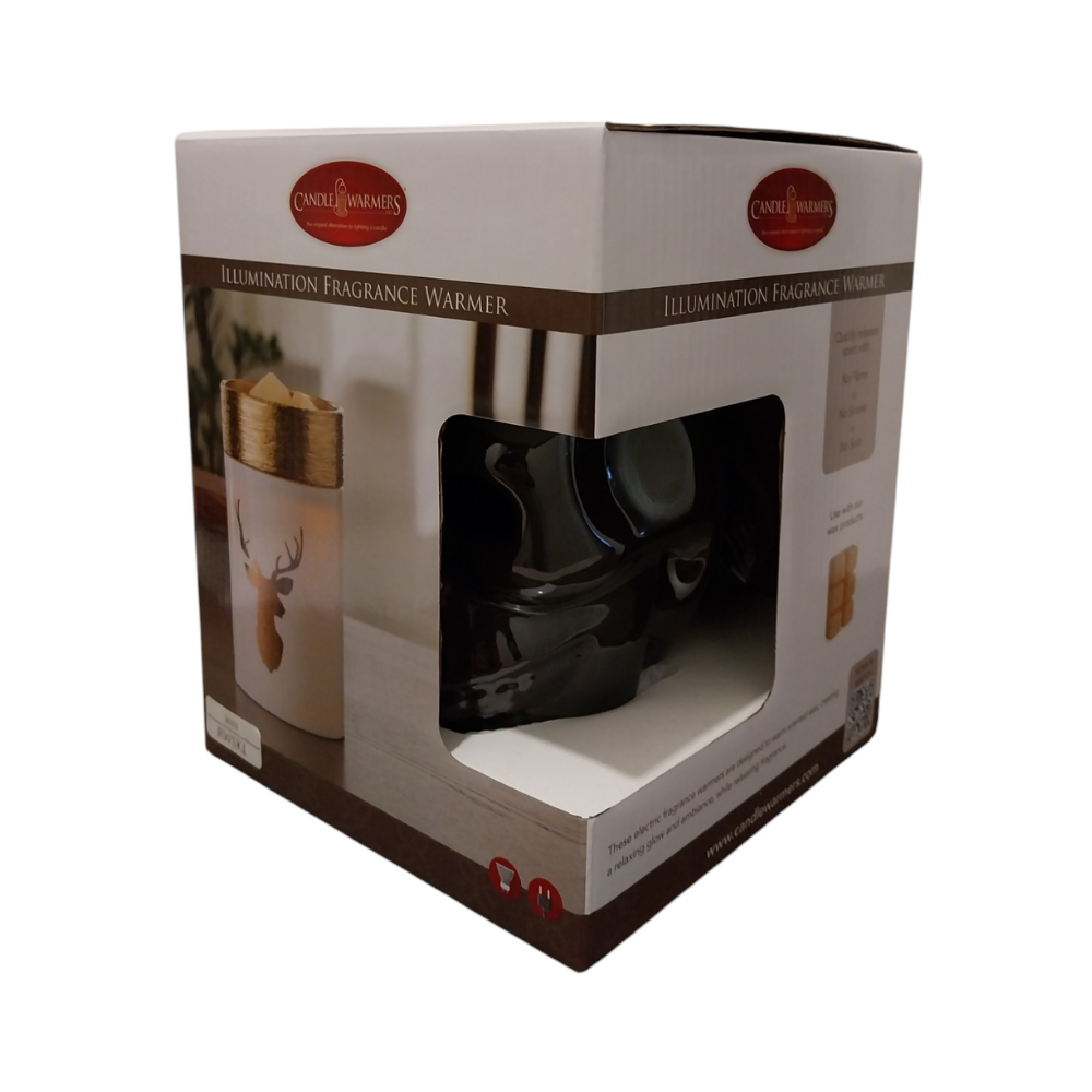 CANDLE WARMERS® - Lampe chauffe-cire parfumée électrique Crâne Céramique