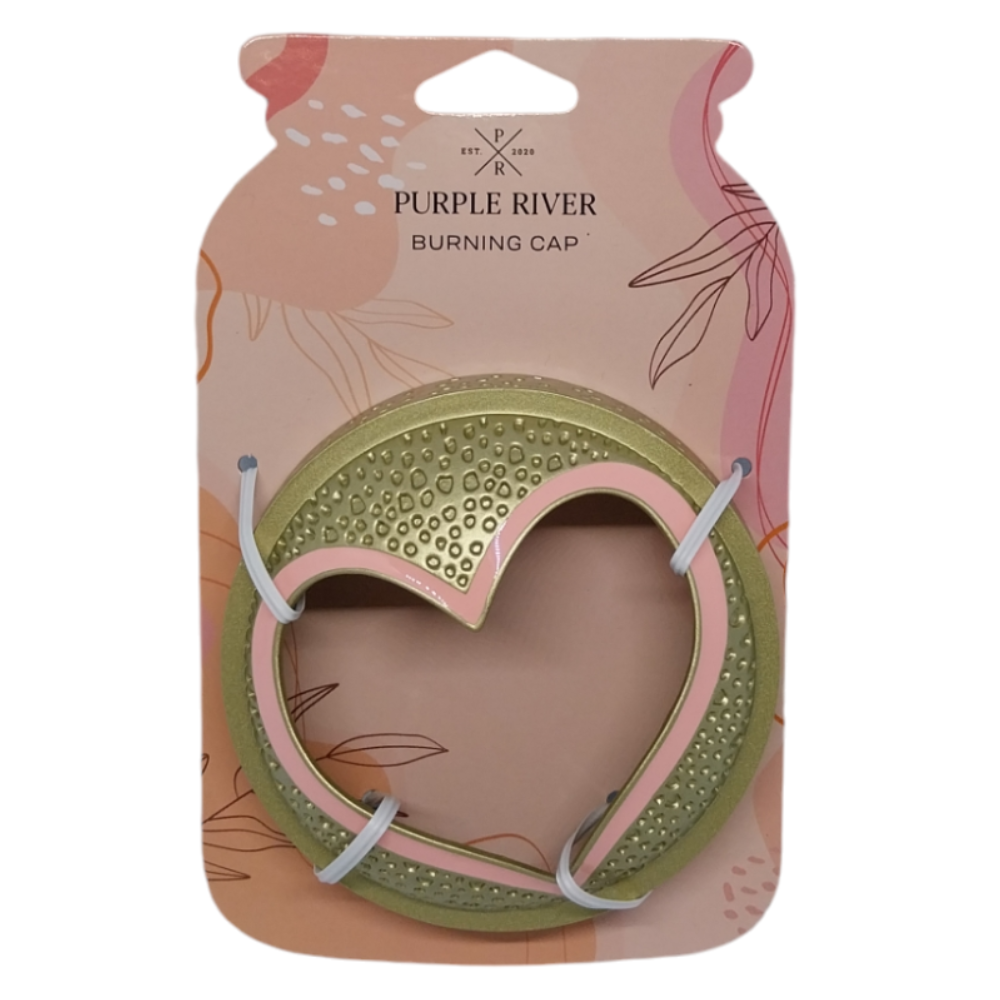 Couvercle métal pour Grandes bougies 623 g Purple River - Pastel Romance Heart