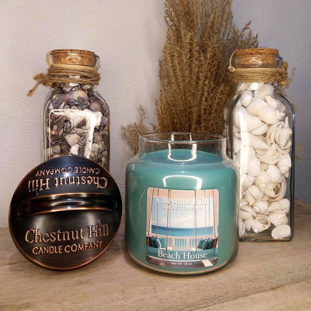 Bougie parfumée cire de soja 450g - Beach House - Chestnut Hill candle company Déco et Senteur du Monde