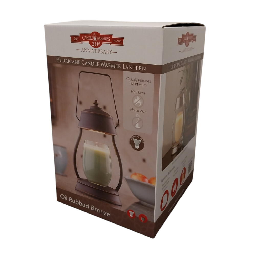 Lanterne électrique HURRICANE Métal noirs pour bougies parfumées CANDLE WARMERS®