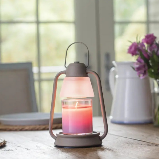 Lanterne électrique BEACON taupe pour petites bougies parfumées CANDLE WARMERS®