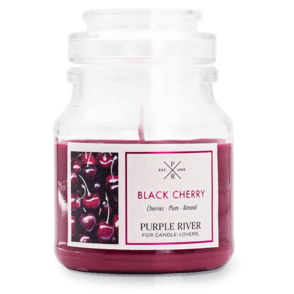 Purple River bougie parfumée de soja 113 g - Black Cherry