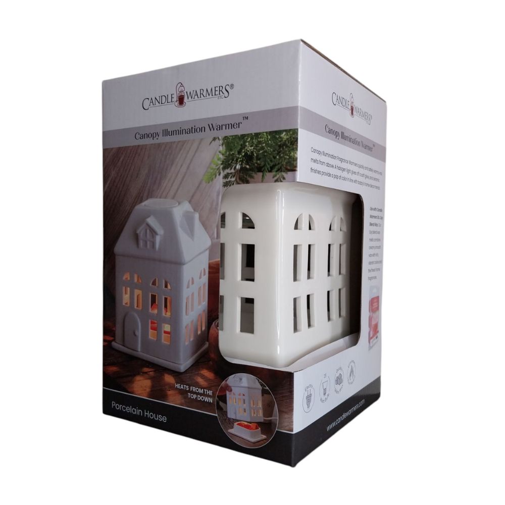 Boîte cadeau de la lampe maison en porcelaine blanche – Candle Warmers