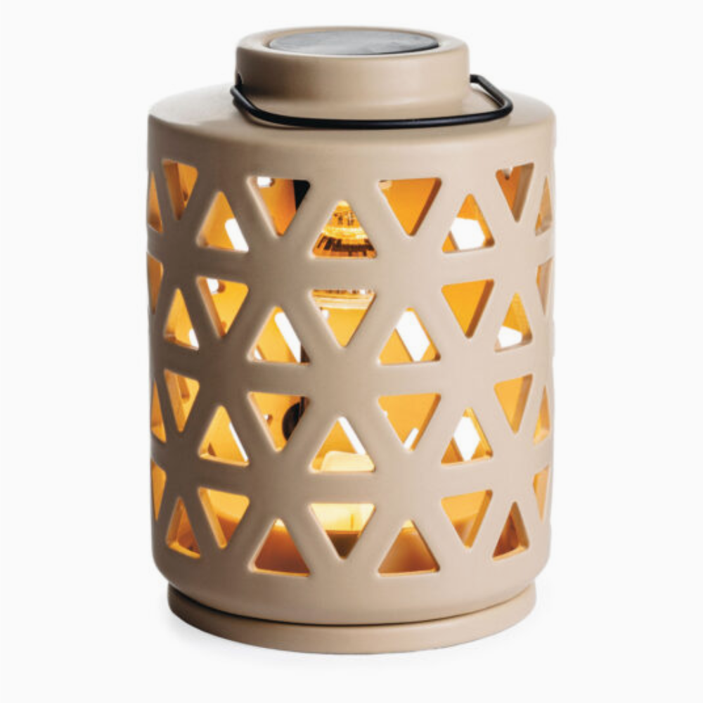 Brûleur électrique pour cire parfumée – lampe chauffe-cire Canopy GEO beige