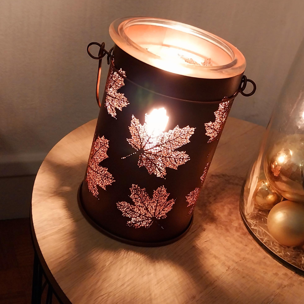 Brûleur électrique Feuilles d’Automne Edison avec fondant parfumé – ambiance chaleureuse et naturelle