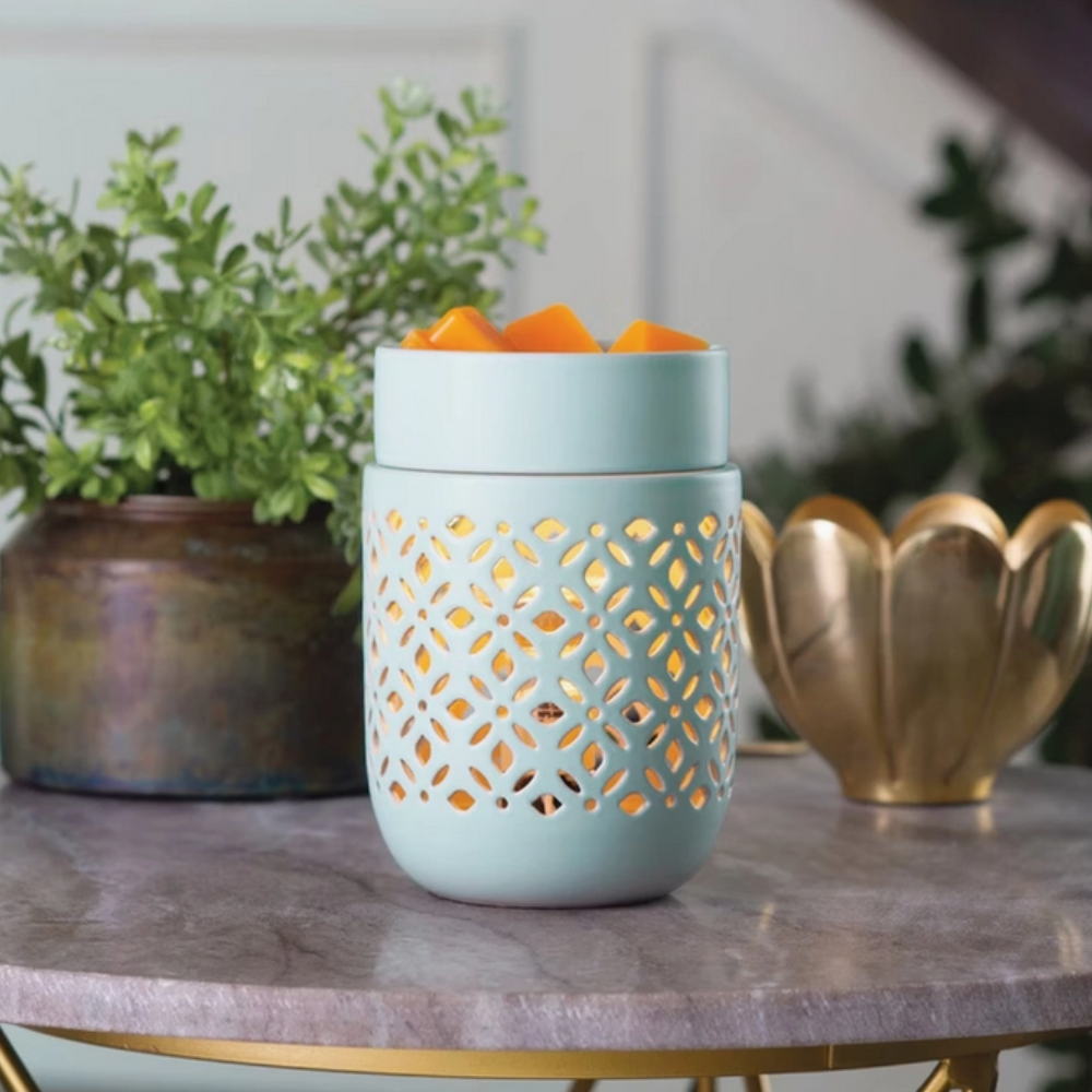 Brûleur électrique Soft Menthe avec fondant parfumé – ambiance élégante et raffinée
