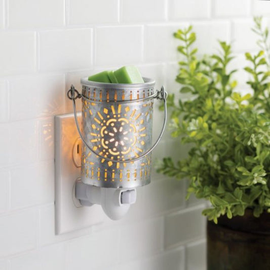 CANDLE WARMERS® - Lampe électrique GALVANIZED TIN pour cire de soja