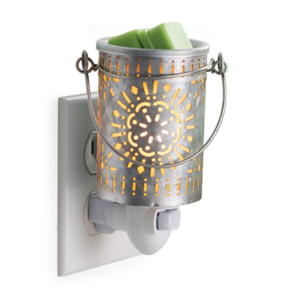 CANDLE WARMERS® - Lampe électrique GALVANIZED TIN pour cire de soja