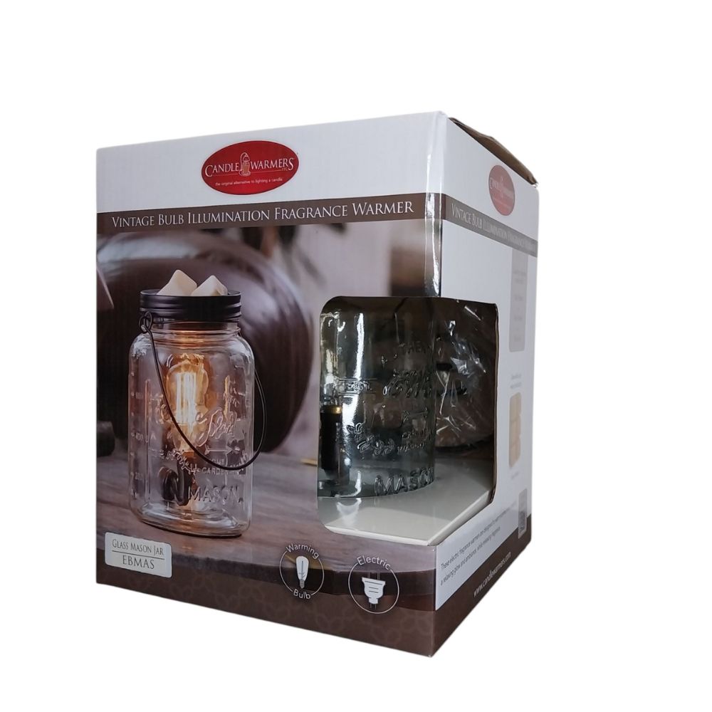 Coffret cadeau de la lampe chauffe-cire Edison Bocal Mason – Candle Warmers