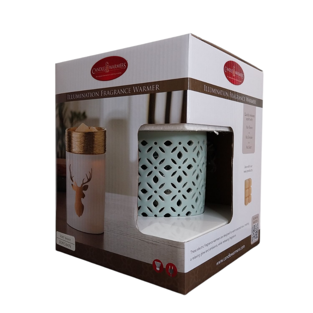 Coffret cadeau de la lampe chauffe-cire Soft Menthe – Candle Warmers