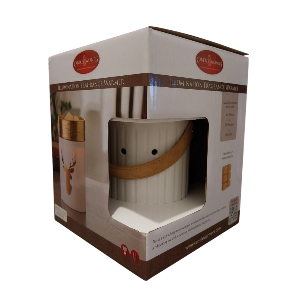 Coffret cadeau de la lampe chauffe-cire Leather Handle – Candle Warmers