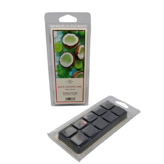 Cire parfumée de soja - Black Coconut Lime Purple River 50 g
