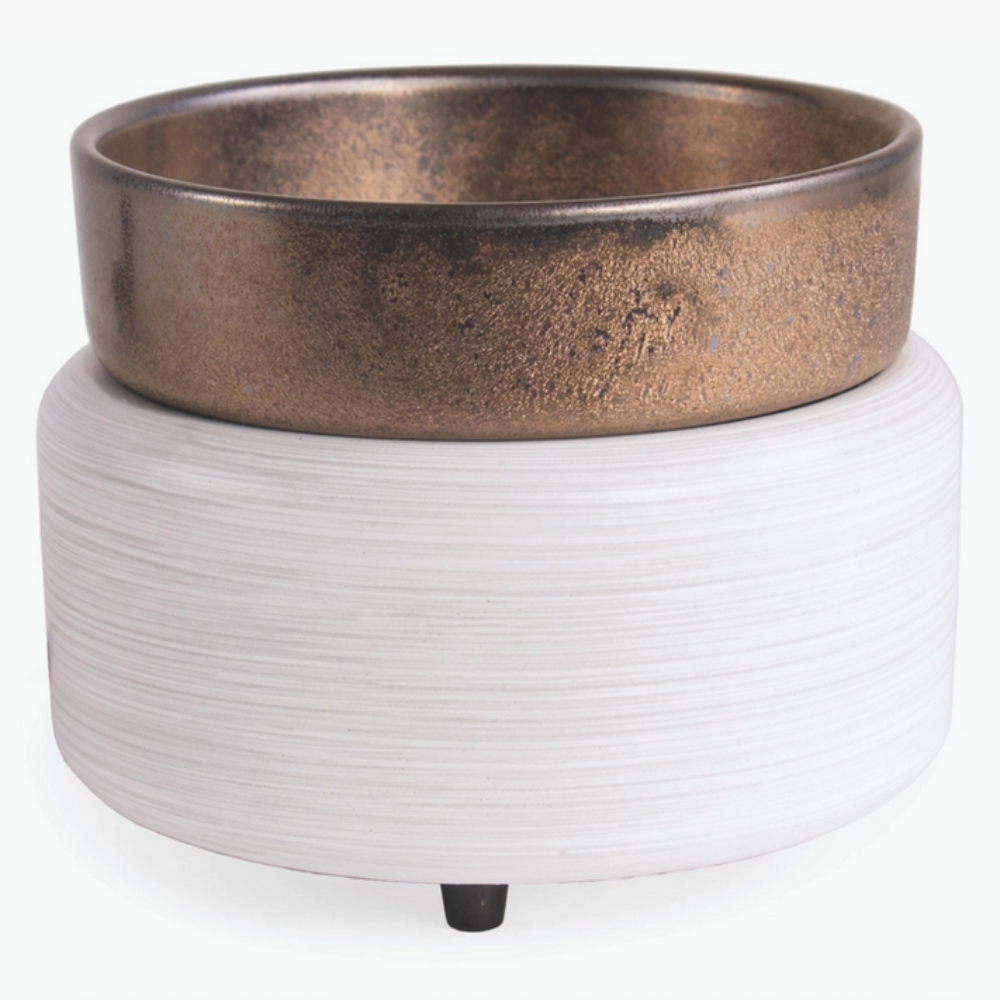 Lampe à parfum électrique 2 en 1 Bronze lavé à la chaux – Candle Warmers®