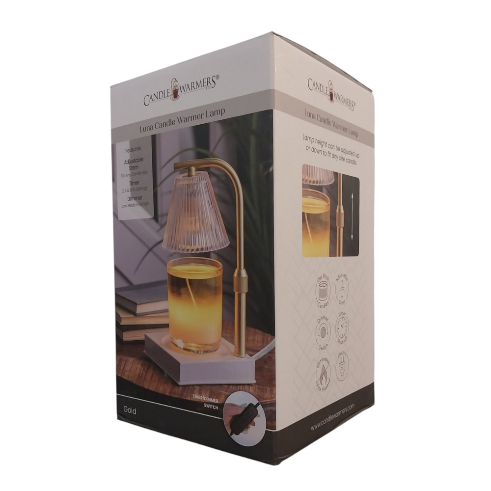 Lampe électrique pour bougies parfumées GOLD LUNA 35W or CANDLE WARMERS®