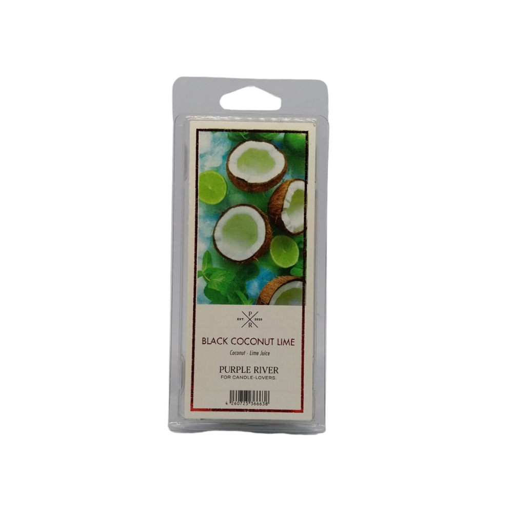 Cire parfumée de soja - Black Coconut Lime Purple River 50 g