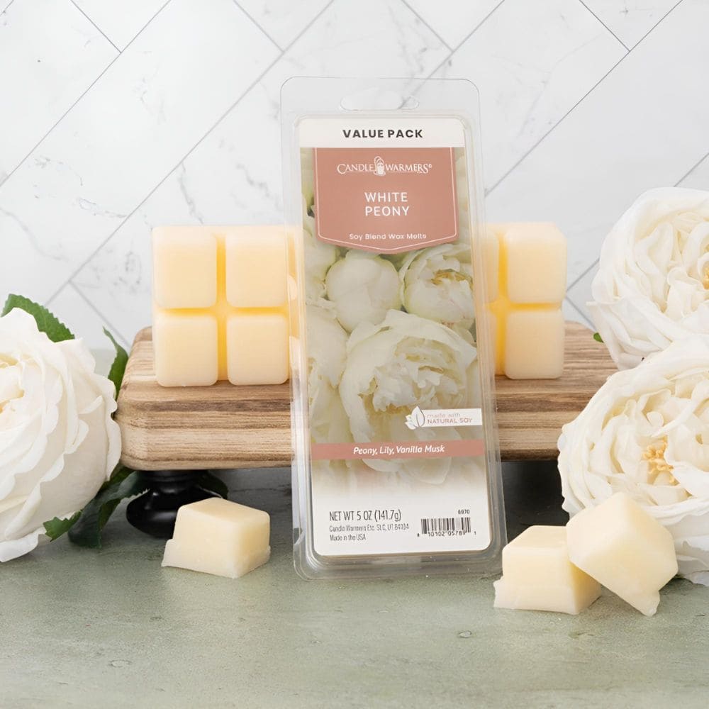 Cire de soja parfumée PIVOINE BLANCHE 140g CANDLE WARMERS® Déco et Senteur du Monde