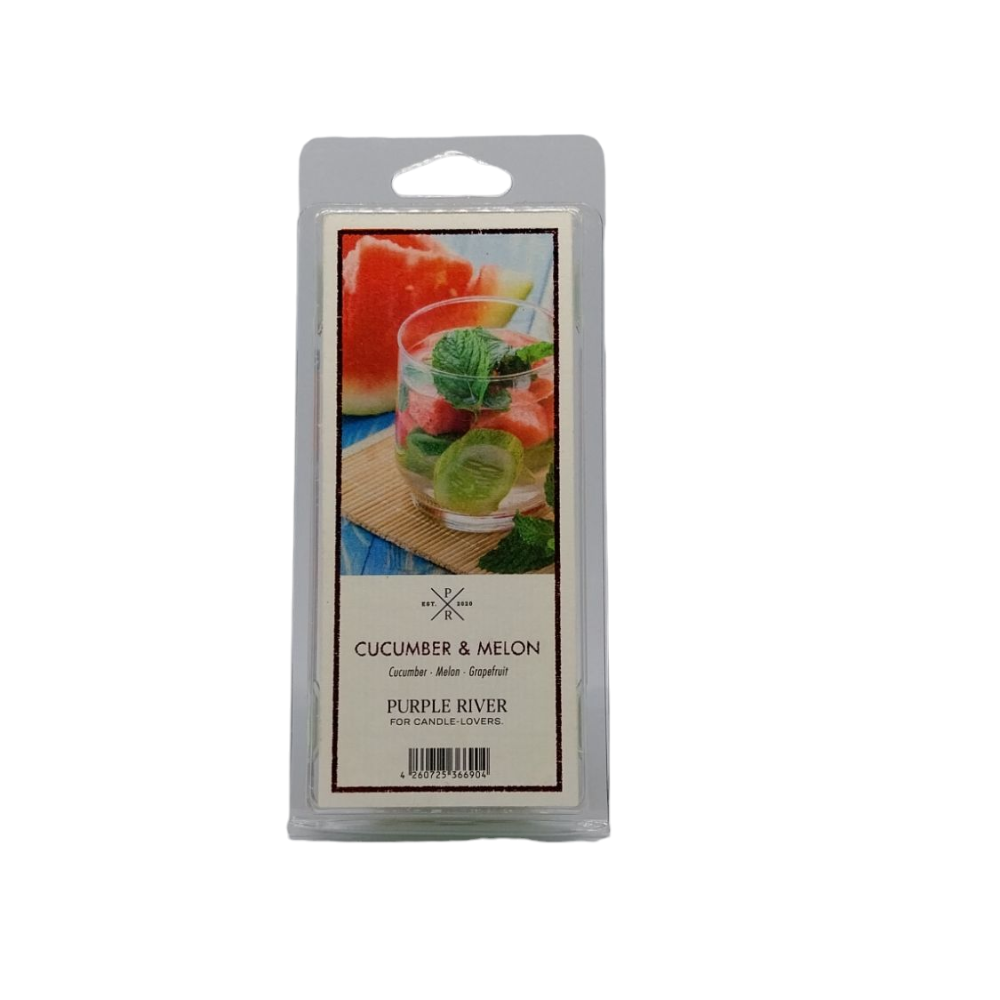 Cire parfumée de soja - Cucumber Melon Purple River 50 g