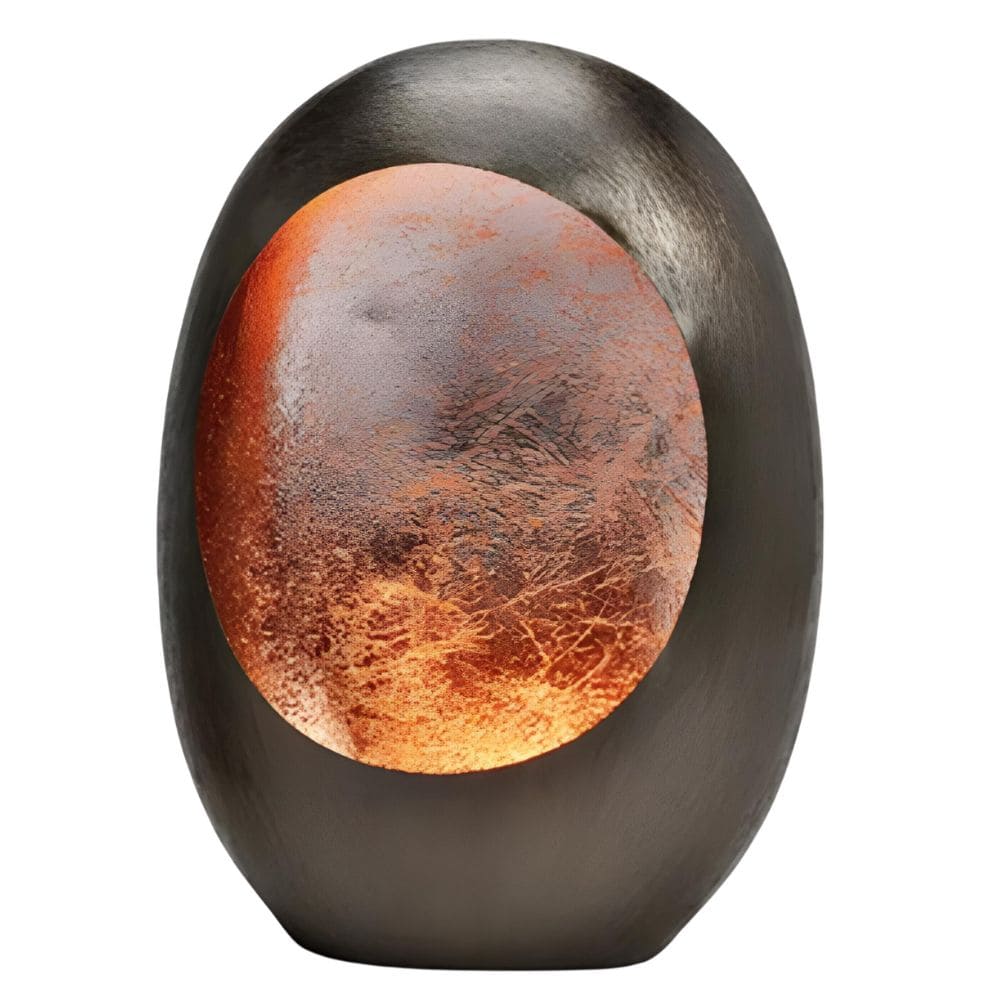 Photophore en métal noir, gris métallisé Déco et Senteur du Monde