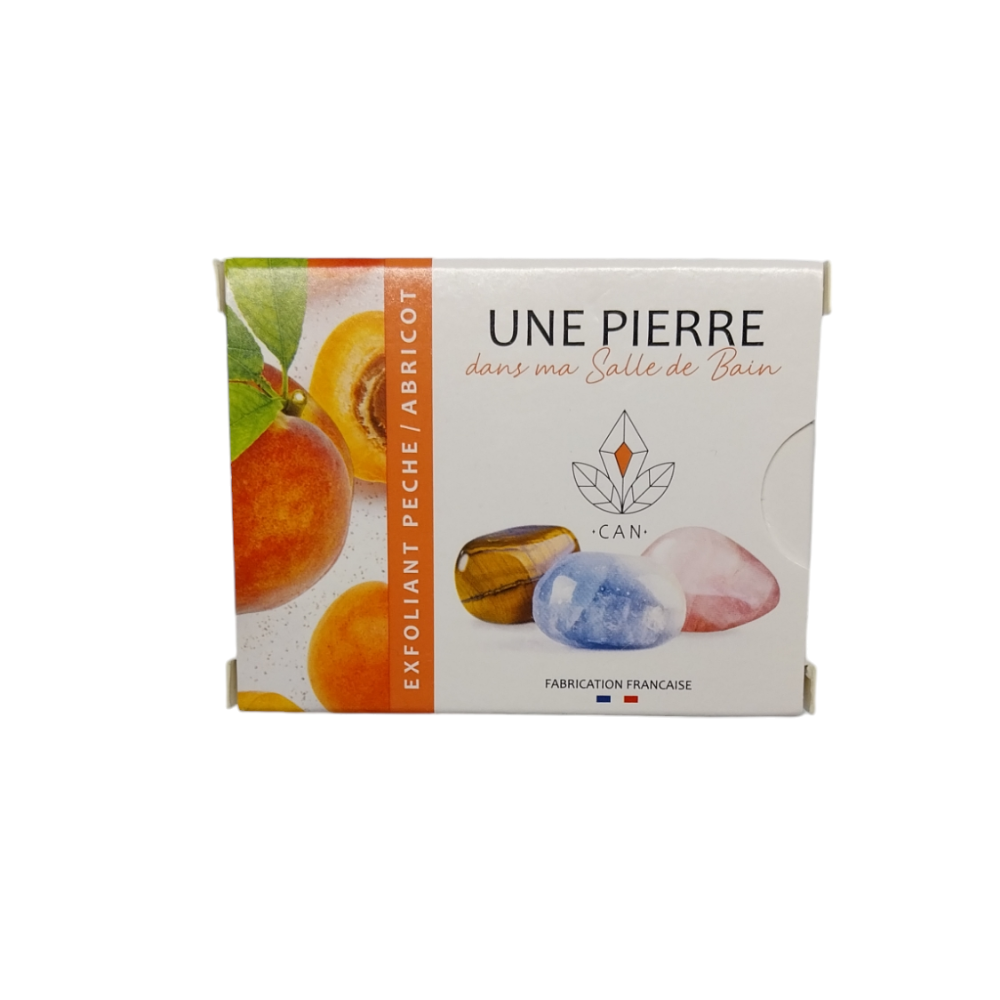 SAVON EXFOLIANT PÊCHE ABRICOT - avec pierres naturelles