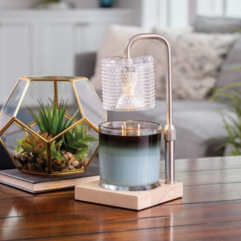 Lampe électrique pour bougies parfumées SILVER HOBNAIL 35W CANDLE WARMERS®