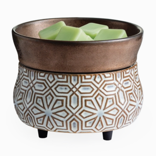 Lampe à parfum électrique 2 en 1 BRONZE GÉOMÉTRIQUE – Candle Warmers®