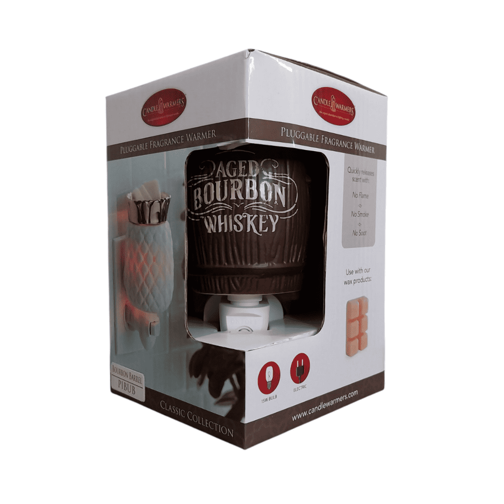 Emballage cadeau officiel de la lampe murale à parfum électrique Baril Bourbon Whisky.