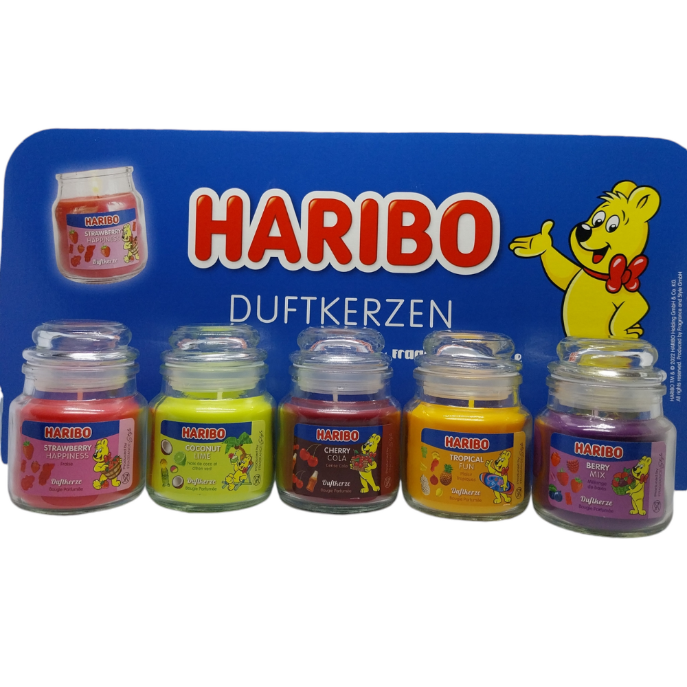 Petite bougie parfumée en verre Haribo 85 g - Déco et Senteur du Monde