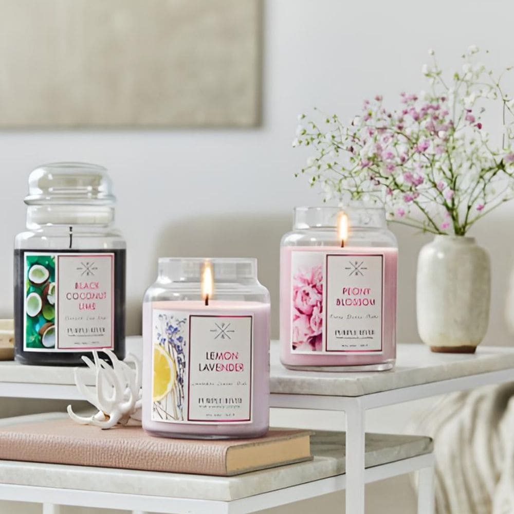 Grandes bougies de soja 623 g Purple River