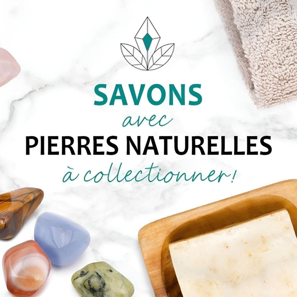 Savon 100% naturel avec une pierre minérale surprise intégrée