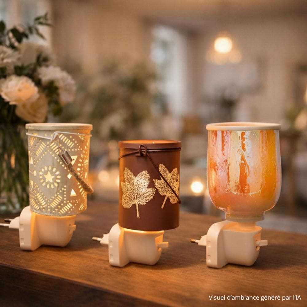 Mini Lampes Murales Électriques à Parfum CANDLE WARMERS® – Diffuseurs pour Cire de Soja