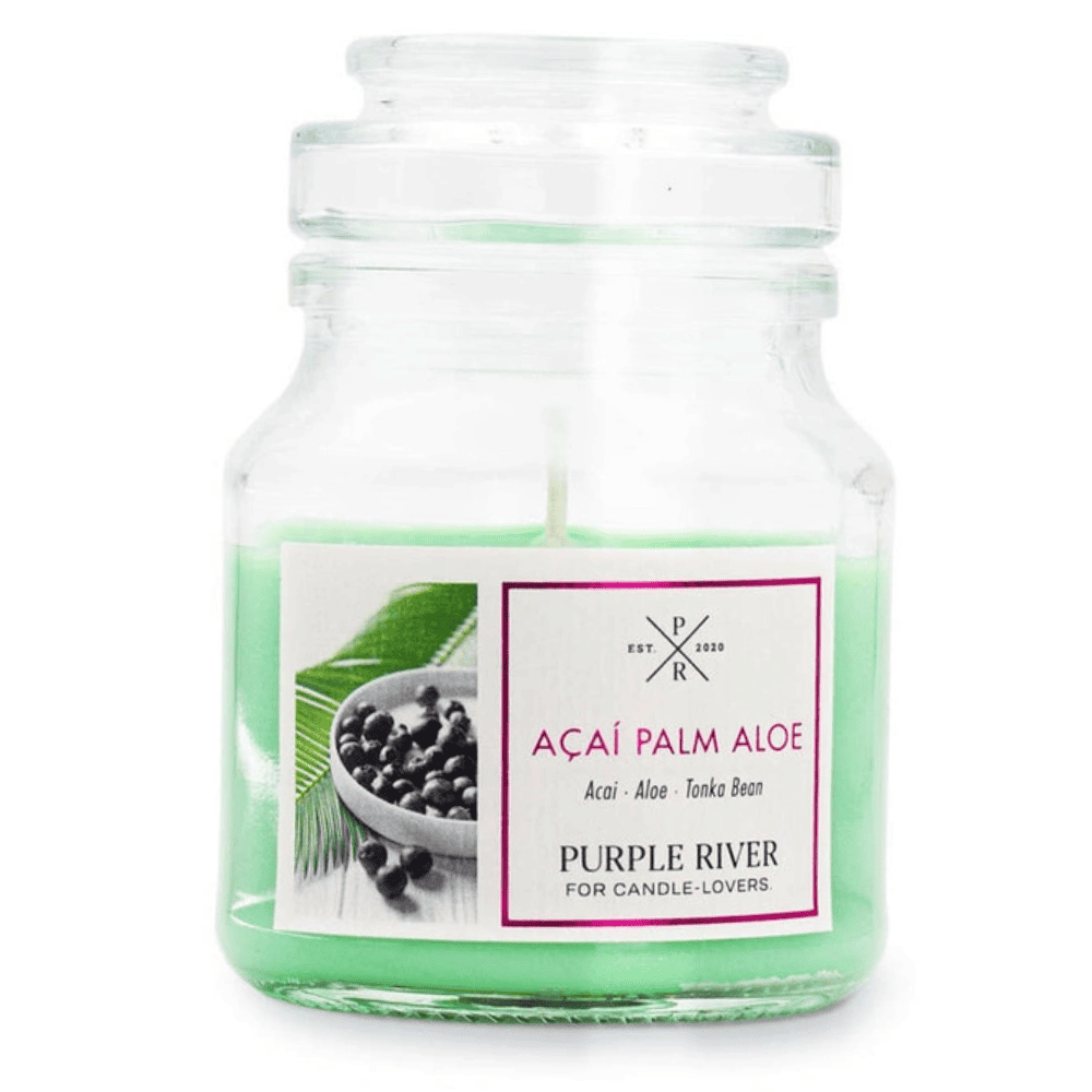 Purple River bougie parfumée de soja 113 g - Acai Palm Aloe