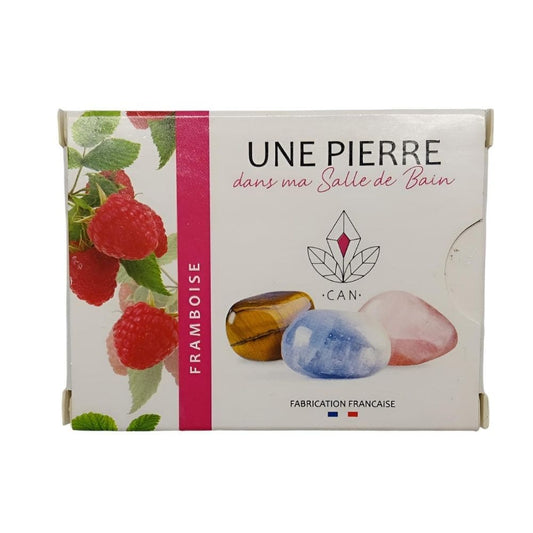 Savon Framboise aux pierres naturelles – Soin Naturel & Bien-Être