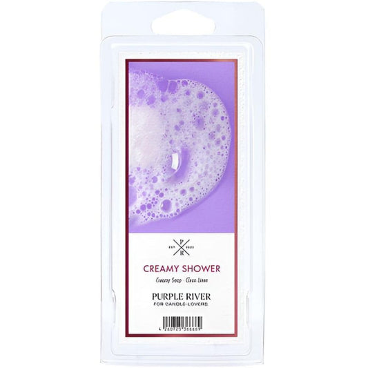 Cire parfumée de soja - Creamy Shower Purple River 50 g