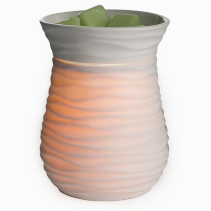 Lampe chauffe-cire parfumée électrique HARMONY blanc mat - CANDLE WARMERS®