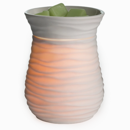 Lampe chauffe-cire parfumée électrique HARMONY blanc mat - CANDLE WARMERS®