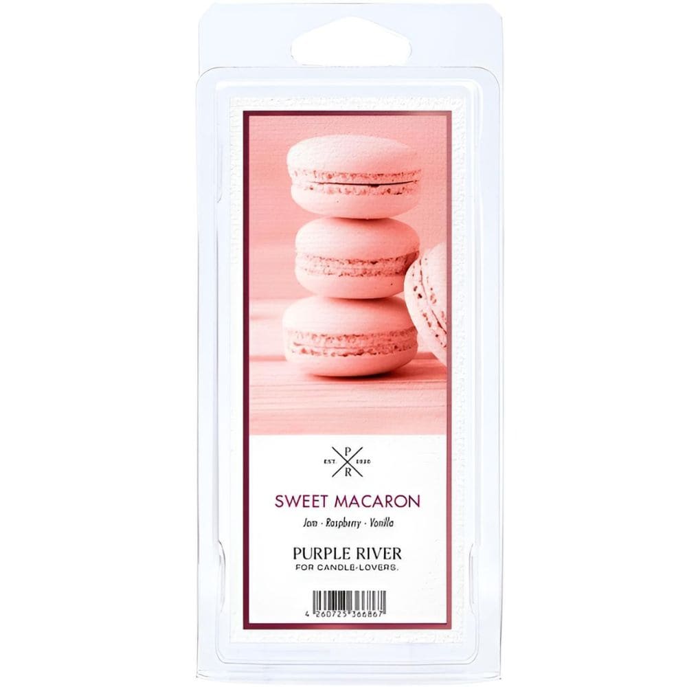 Cire parfumée de soja - Sweet Macaron Purple River 50 g Déco et Senteur du Monde
